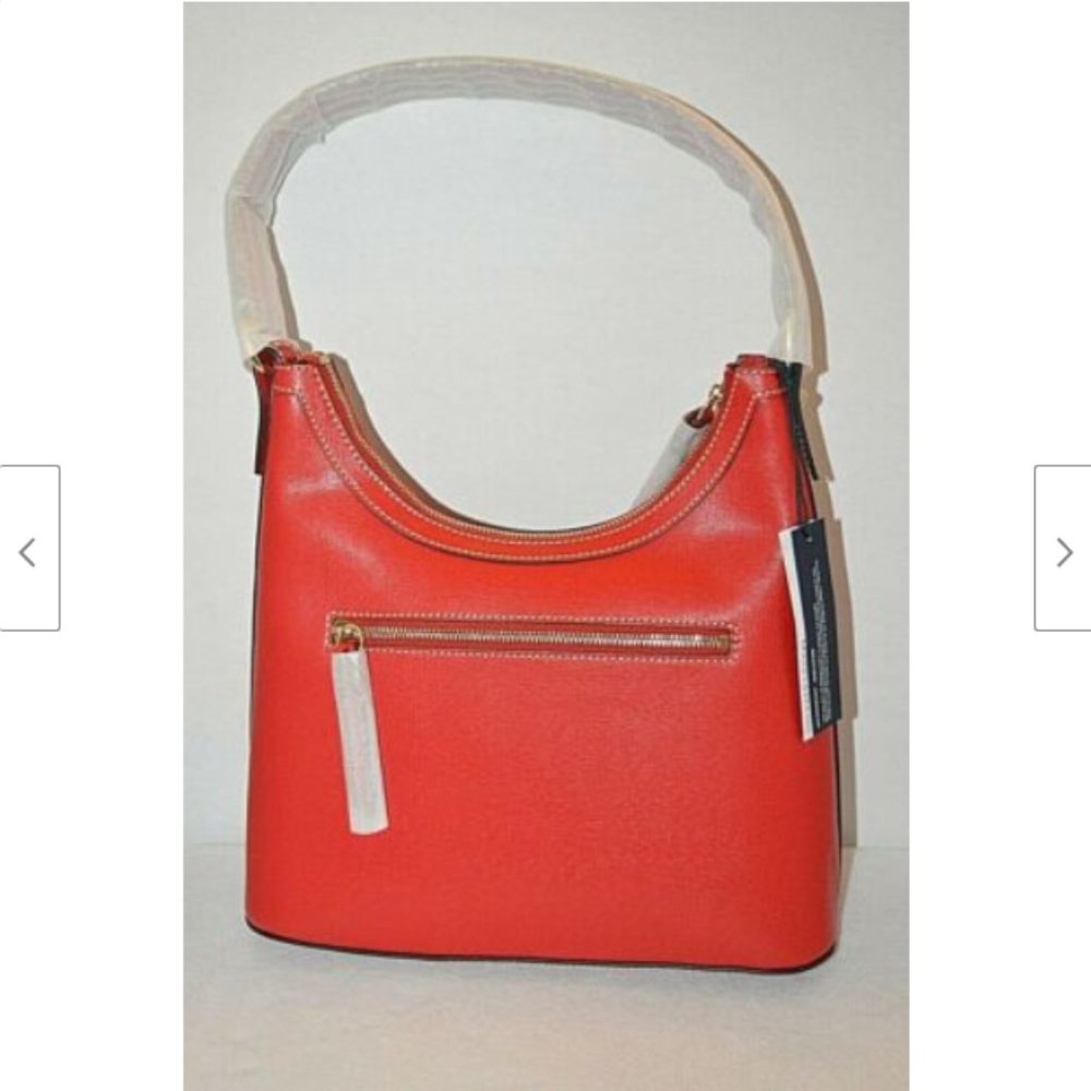 Dooney & Bourke Saffiano Italian Leather Red Bag - Picture 3 of 11